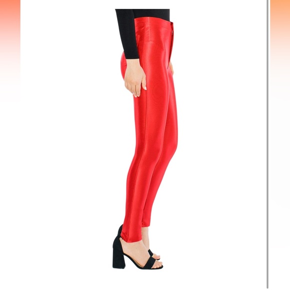 Original American Apparel Red Disco pants size S made in USA - Picture 9 of 10